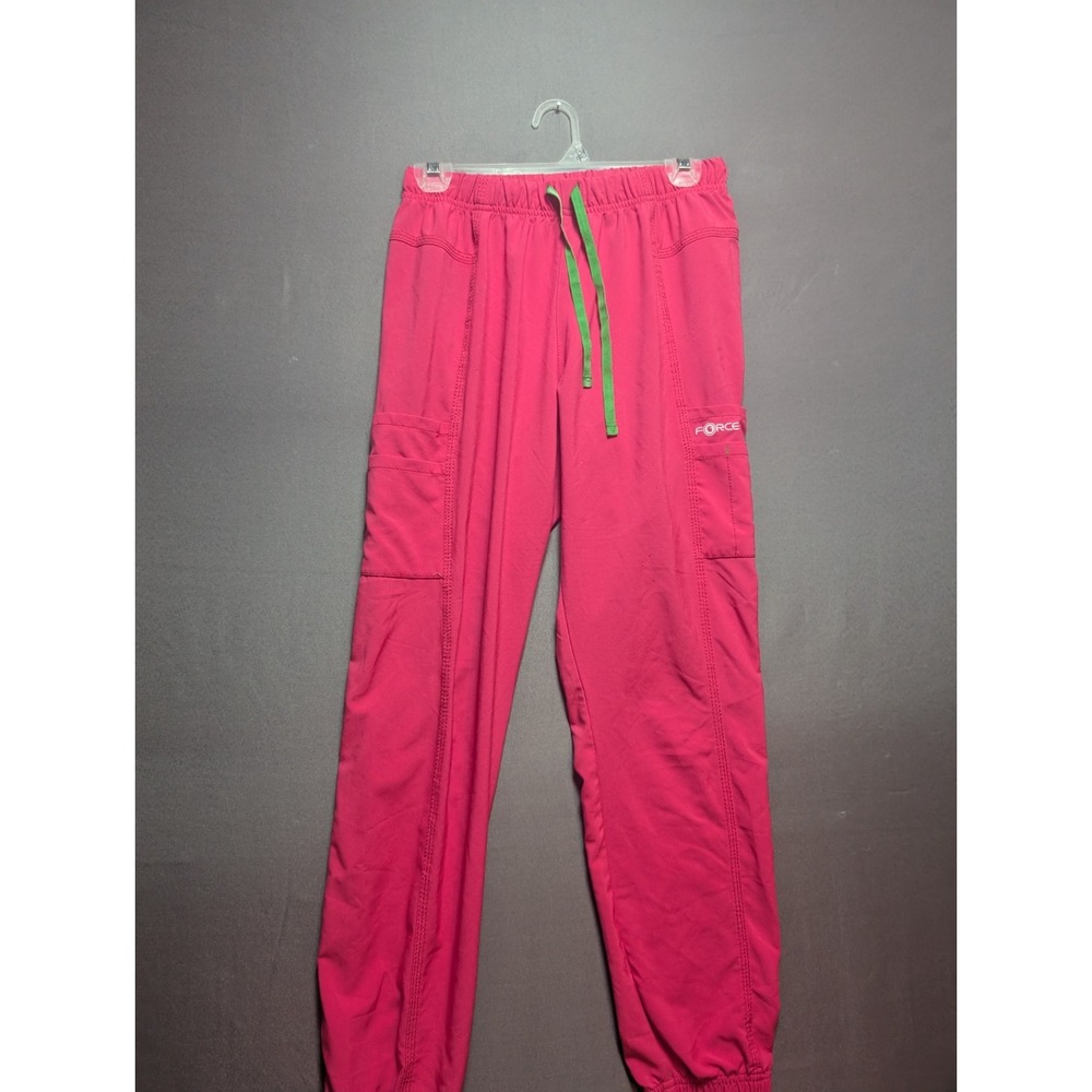 Carhartt Force Jogger Scrub Pants Womens S Pink Medical Drawstring C52610